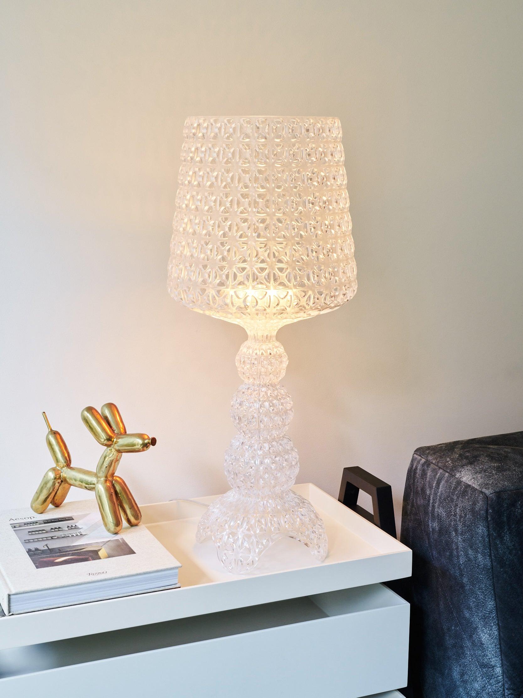 Elegant Kabuki Style Modern Acrylic LED Table Lamp with Dimmable Light