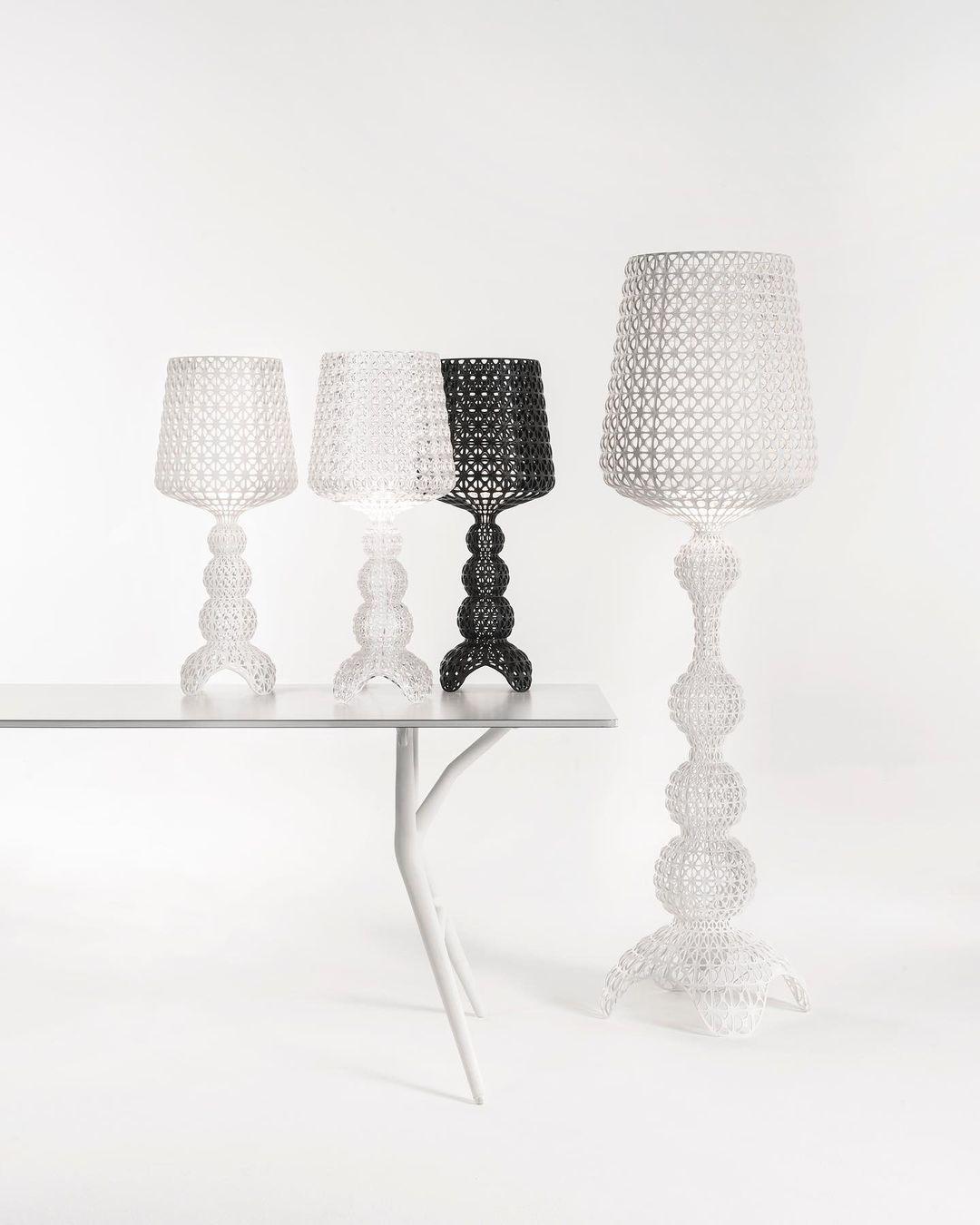 Elegant Kabuki Style Modern Acrylic LED Table Lamp with Dimmable Light