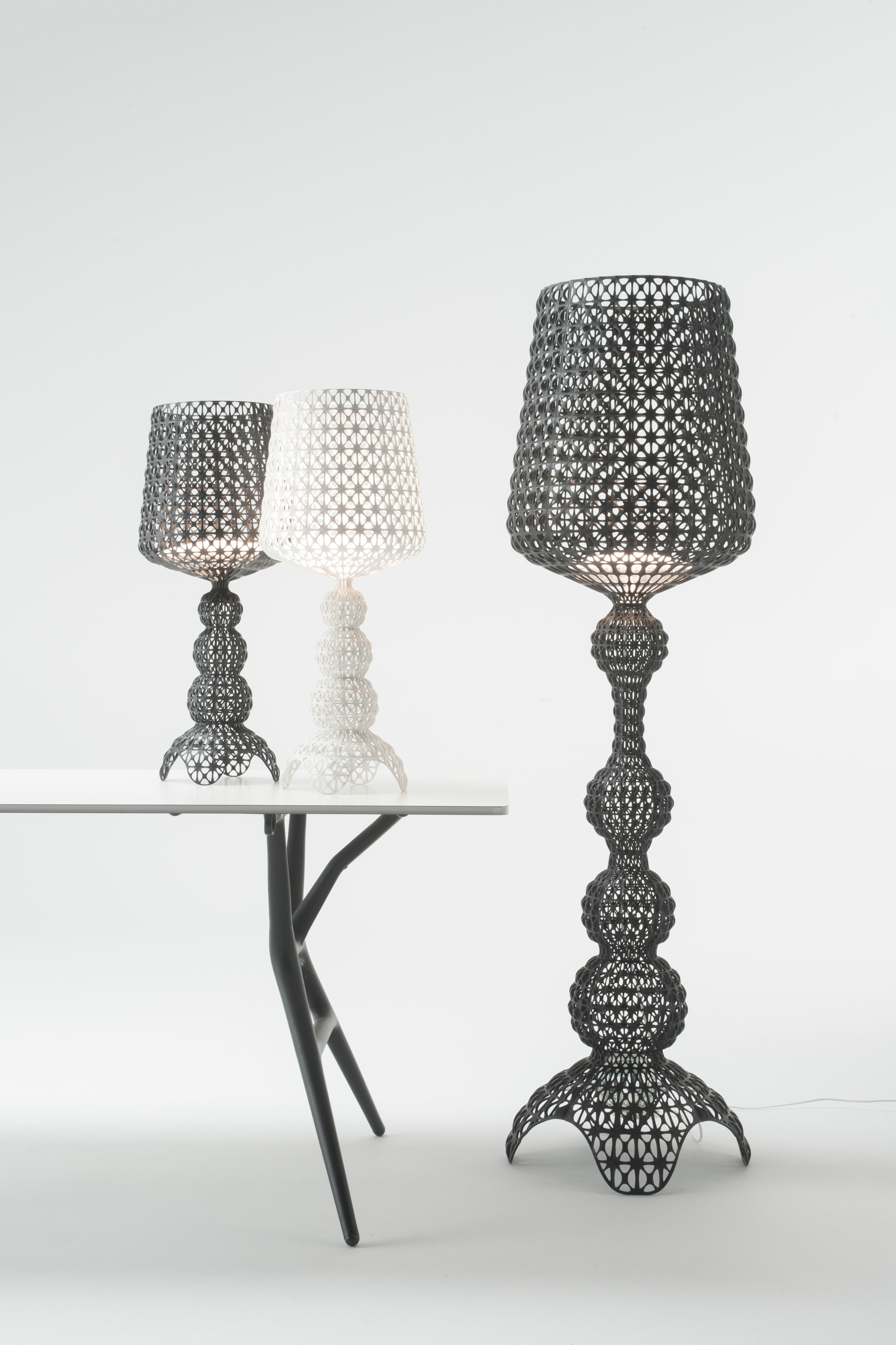 Elegant Kabuki Style Modern Acrylic LED Table Lamp with Dimmable Light