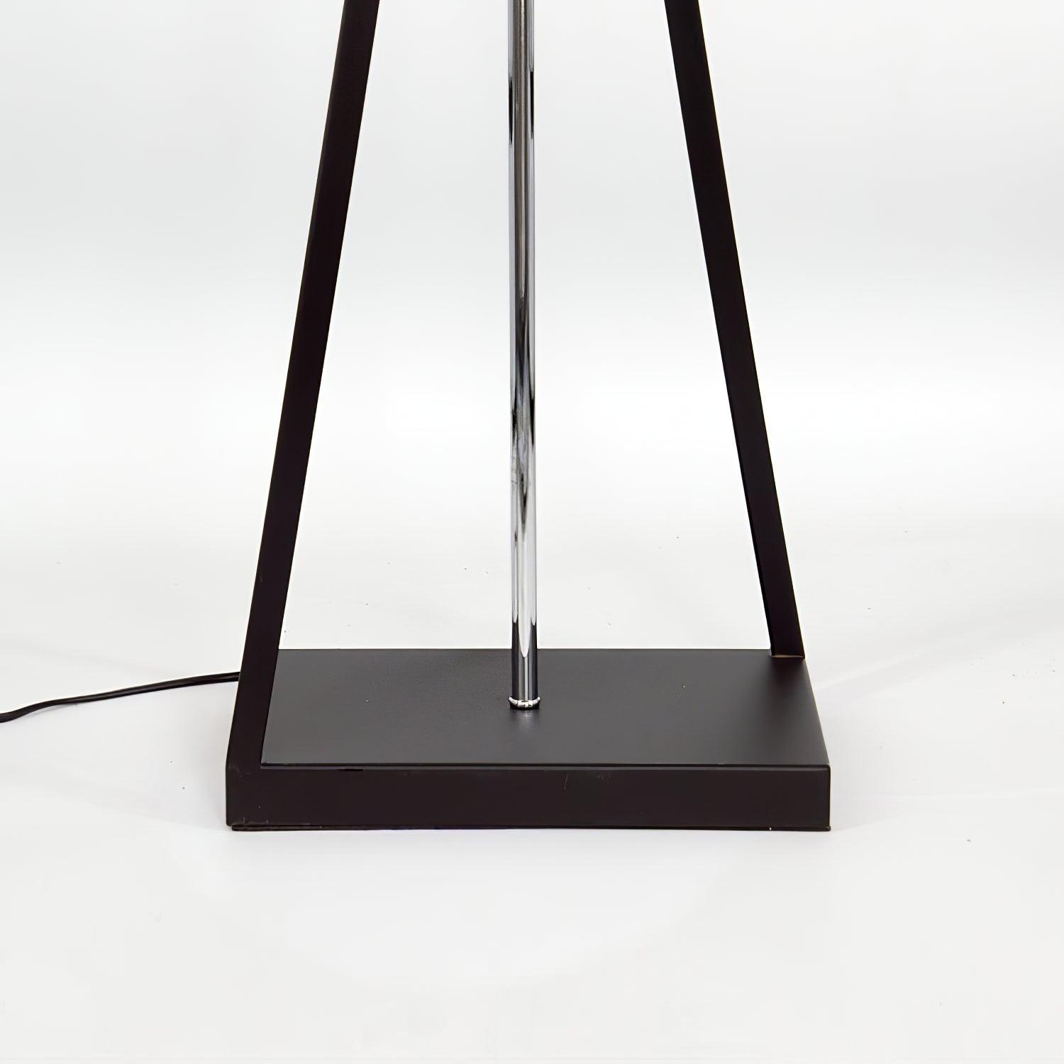 Modern Kaden Black Tripod Floor Lamp with Linen Drum Shade for Living Room and Office