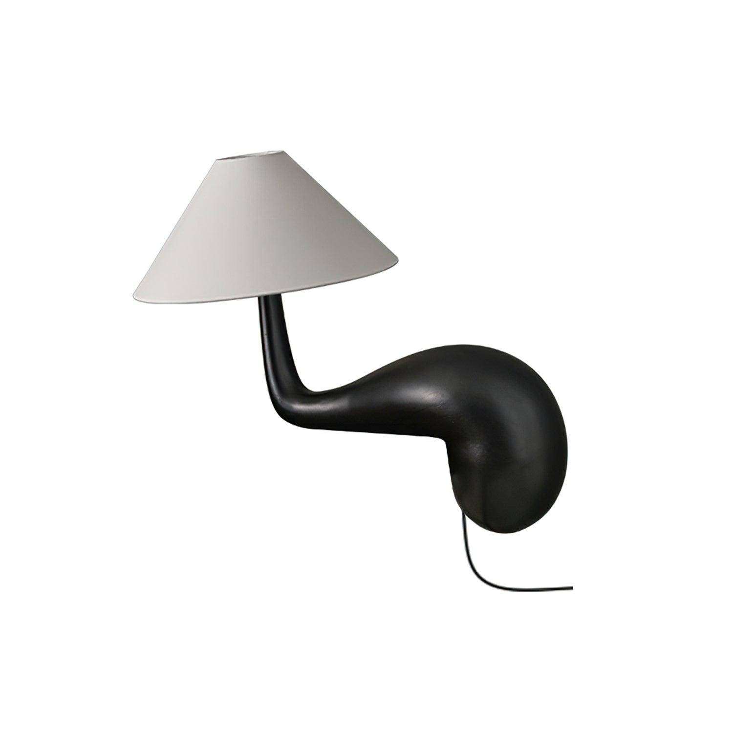 Modern Pine Wood Desk Lamp with White Fabric Shade for Bedside and Office