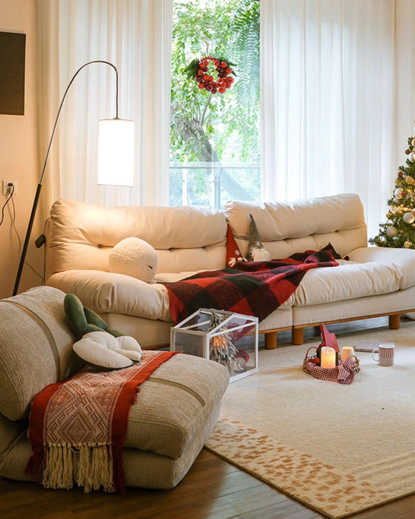 Modern Arched Kalmar Floor Lamp with Tissue Paper Shade and Chrome Finish