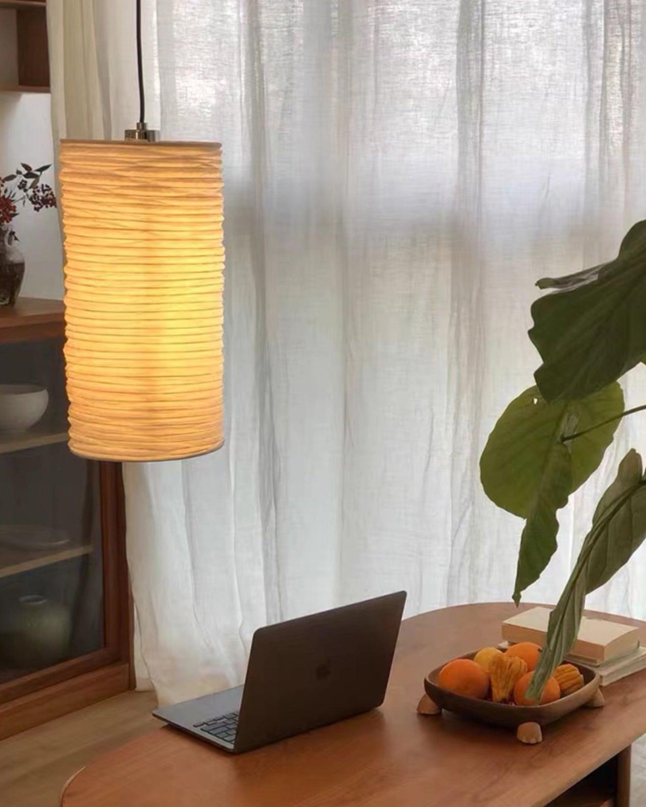Modern Arched Kalmar Floor Lamp with Tissue Paper Shade and Chrome Finish