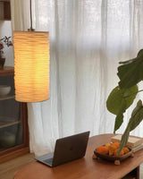 Modern Arched Kalmar Floor Lamp with Tissue Paper Shade and Chrome Finish