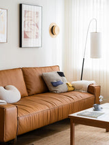 Modern Arched Kalmar Floor Lamp with Tissue Paper Shade and Chrome Finish