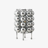 Modern Chrome Spherical Stainless Steel Table Lamp for Contemporary Desk and Reading