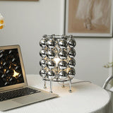 Modern Chrome Spherical Stainless Steel Table Lamp for Contemporary Desk and Reading