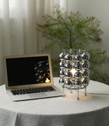 Modern Chrome Spherical Stainless Steel Table Lamp for Contemporary Desk and Reading
