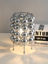 Modern Chrome Spherical Stainless Steel Table Lamp for Contemporary Desk and Reading