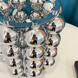 Modern Chrome Spherical Stainless Steel Table Lamp for Contemporary Desk and Reading