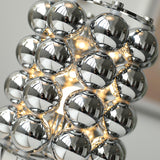 Modern Chrome Spherical Stainless Steel Table Lamp for Contemporary Desk and Reading
