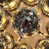 Modern Chrome Spherical Stainless Steel Table Lamp for Contemporary Desk and Reading