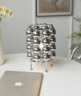 Modern Chrome Spherical Stainless Steel Table Lamp for Contemporary Desk and Reading