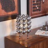 Modern Chrome Spherical Stainless Steel Table Lamp for Contemporary Desk and Reading