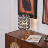 Modern Chrome Spherical Stainless Steel Table Lamp for Contemporary Desk and Reading