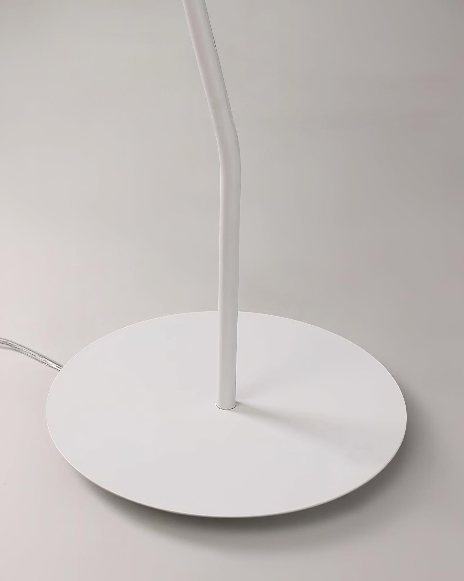 Modern White Textured Silk Fabric Standing Floor Lamp for Interior Spaces