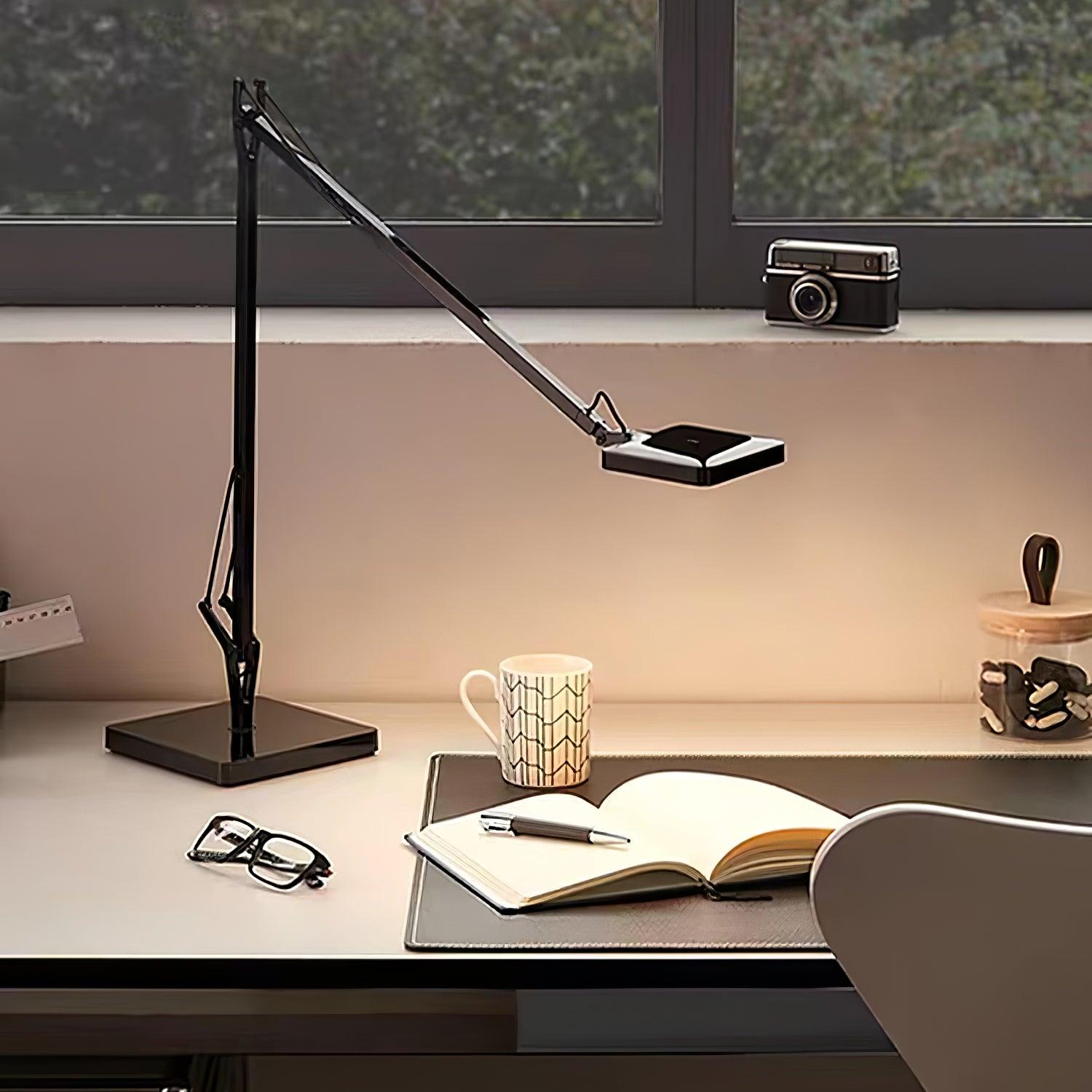 Modern Minimalist LED Desk Lamp Adjustable Metal Table Light for Office and Bedside