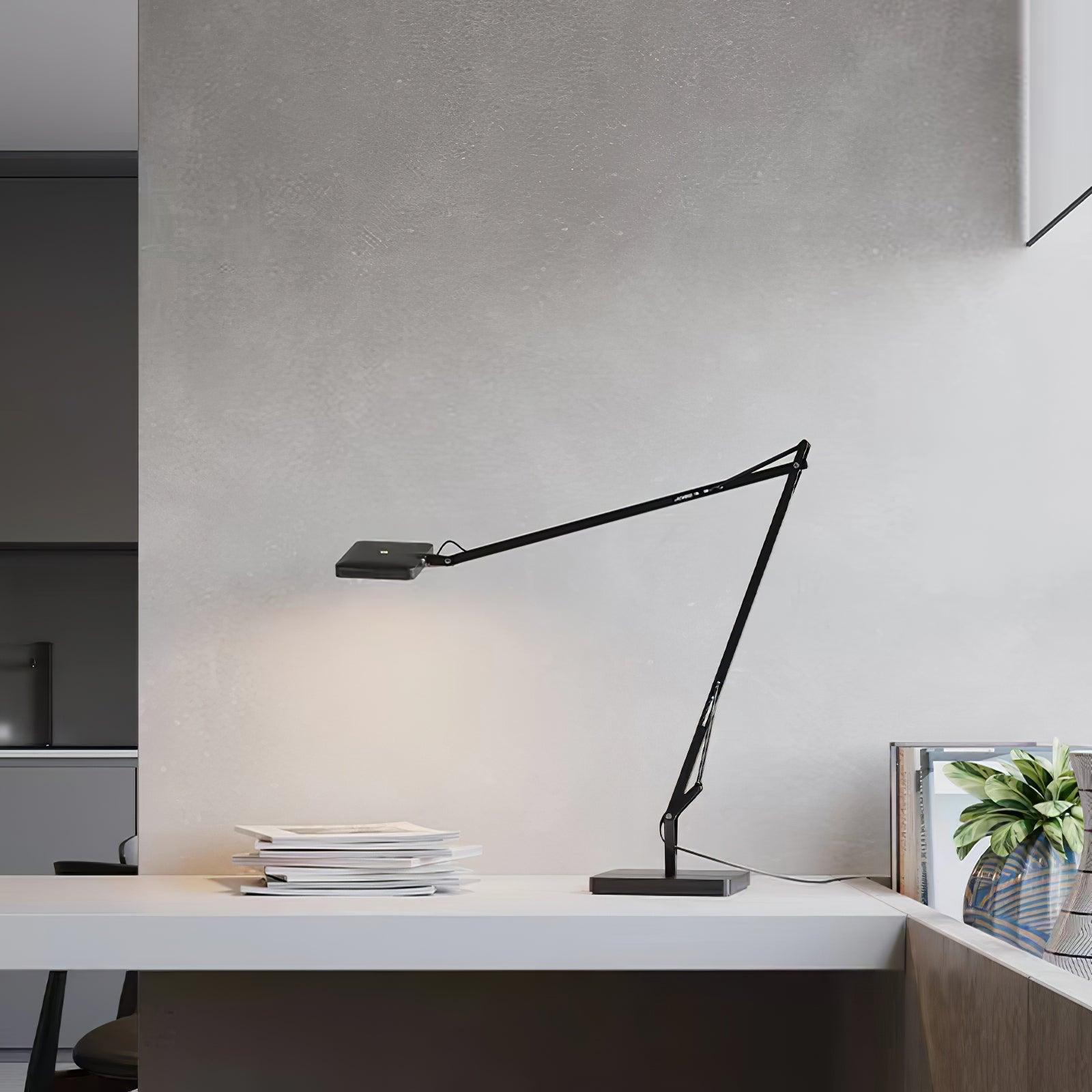 Modern Minimalist LED Desk Lamp Adjustable Metal Table Light for Office and Bedside