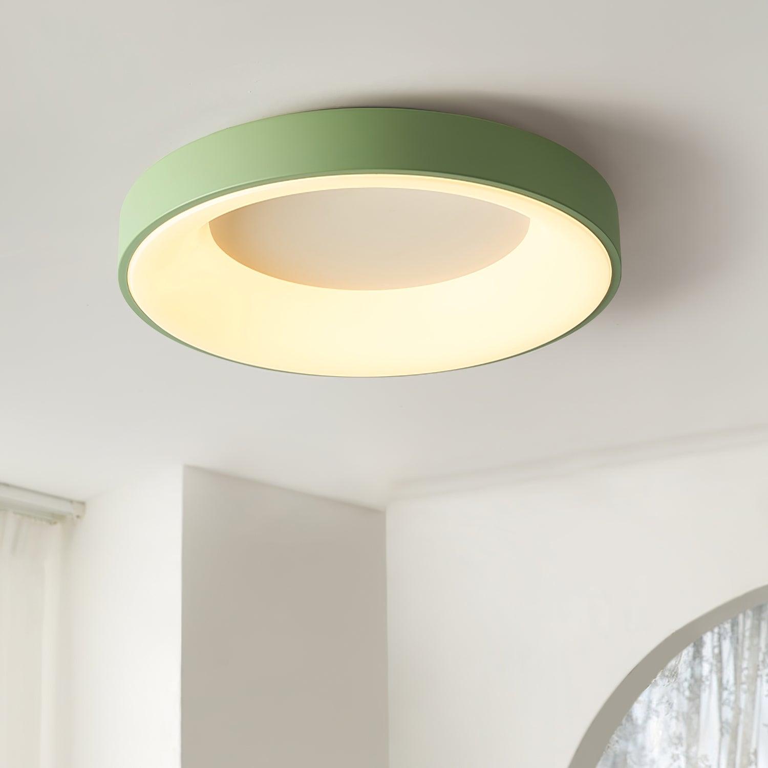 Modern Round Keno LED Ceiling Light Flush Mount Acrylic Fixture for Bedroom and Hallway