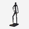Modern Kicking Ball Sculpture Character Floor Lamp Artistic Athlete Reading Light