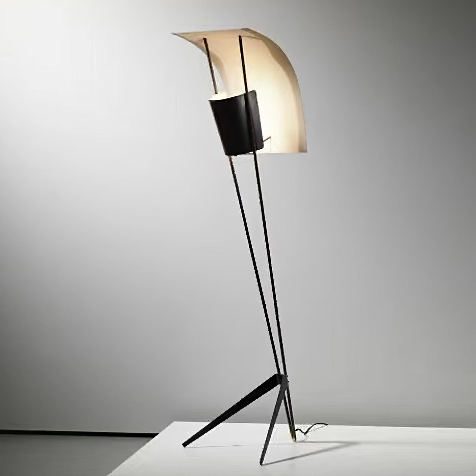 Modern Kite LED Floor Lamp Sculptural Reading Light for Living Room and Bedroom