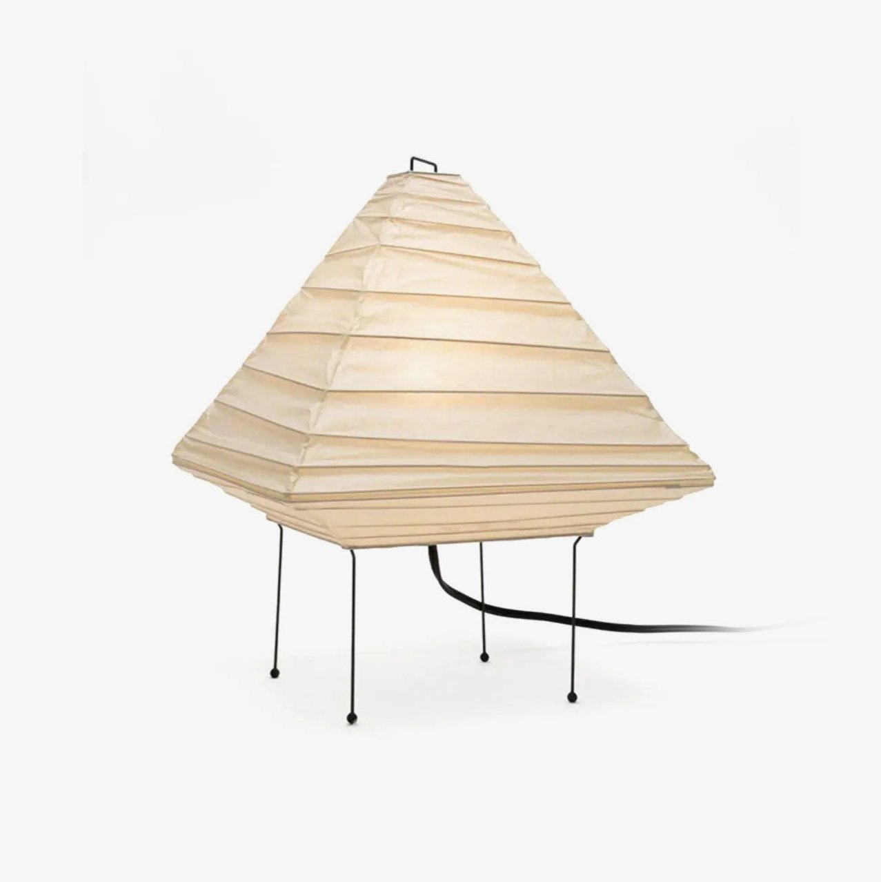 Minimalist Japanese Style Rice Paper Desk Lamp with Wabi Sabi Aesthetic for Modern Interior Decor