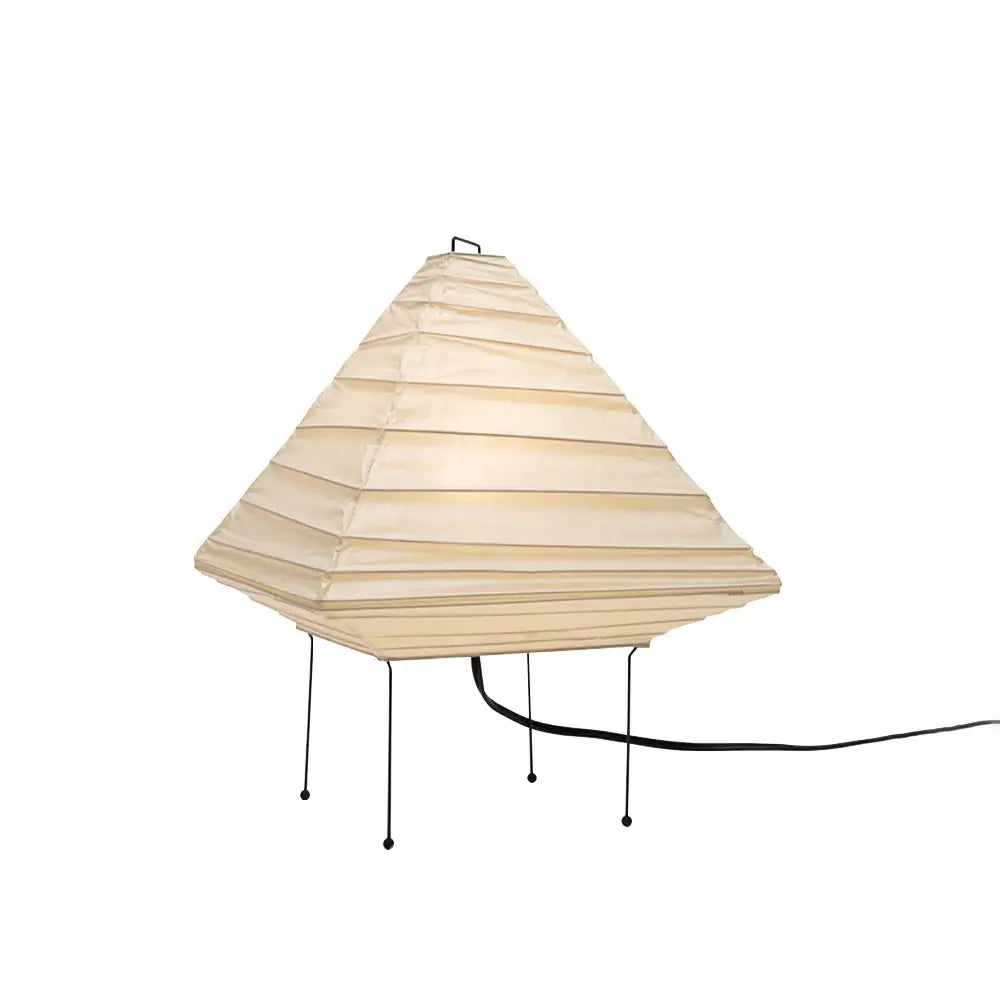 Minimalist Japanese Style Rice Paper Desk Lamp with Wabi Sabi Aesthetic for Modern Interior Decor