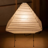 Minimalist Japanese Style Rice Paper Desk Lamp with Wabi Sabi Aesthetic for Modern Interior Decor