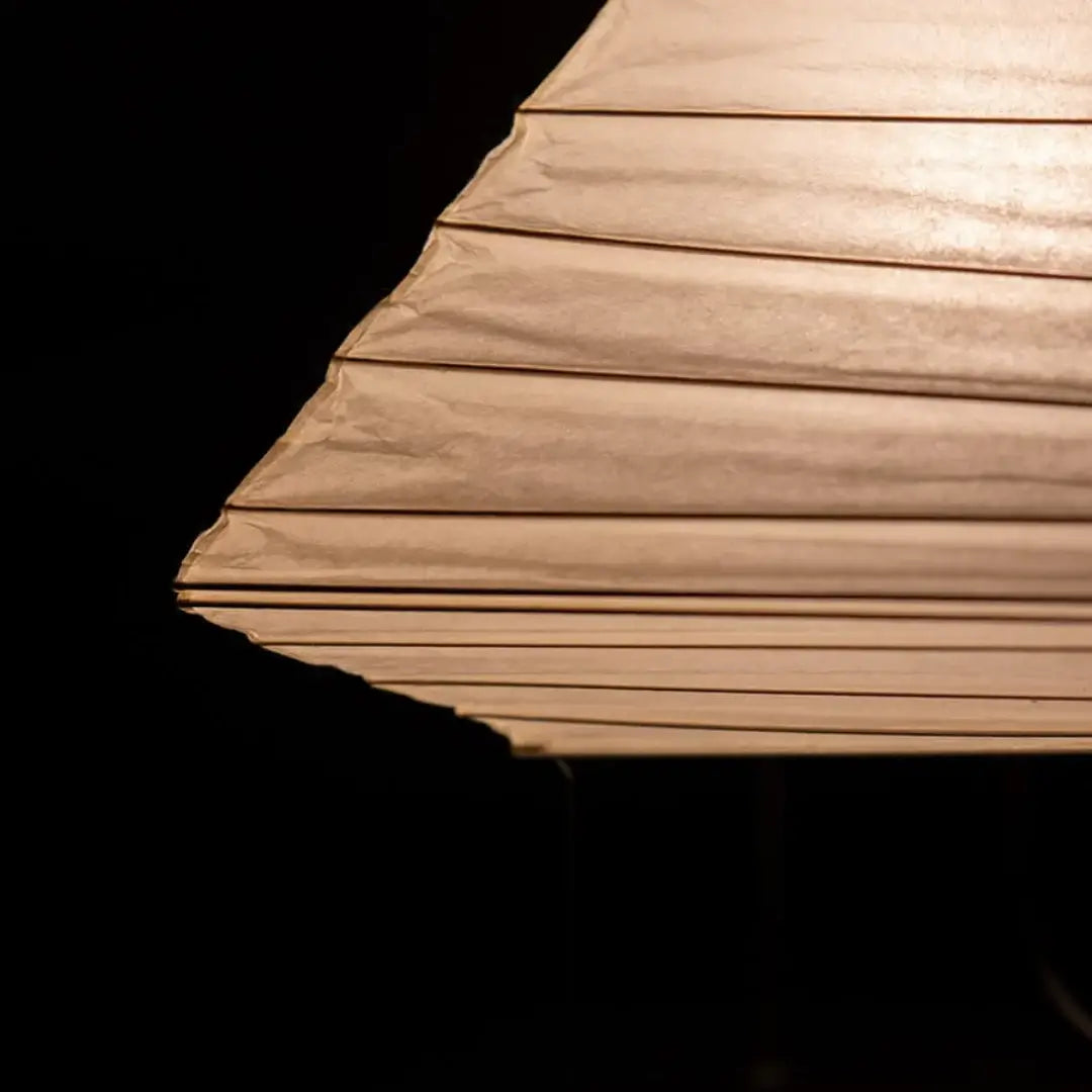 Minimalist Japanese Style Rice Paper Desk Lamp with Wabi Sabi Aesthetic for Modern Interior Decor