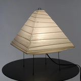 Minimalist Japanese Style Rice Paper Desk Lamp with Wabi Sabi Aesthetic for Modern Interior Decor