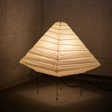 Minimalist Japanese Style Rice Paper Desk Lamp with Wabi Sabi Aesthetic for Modern Interior Decor