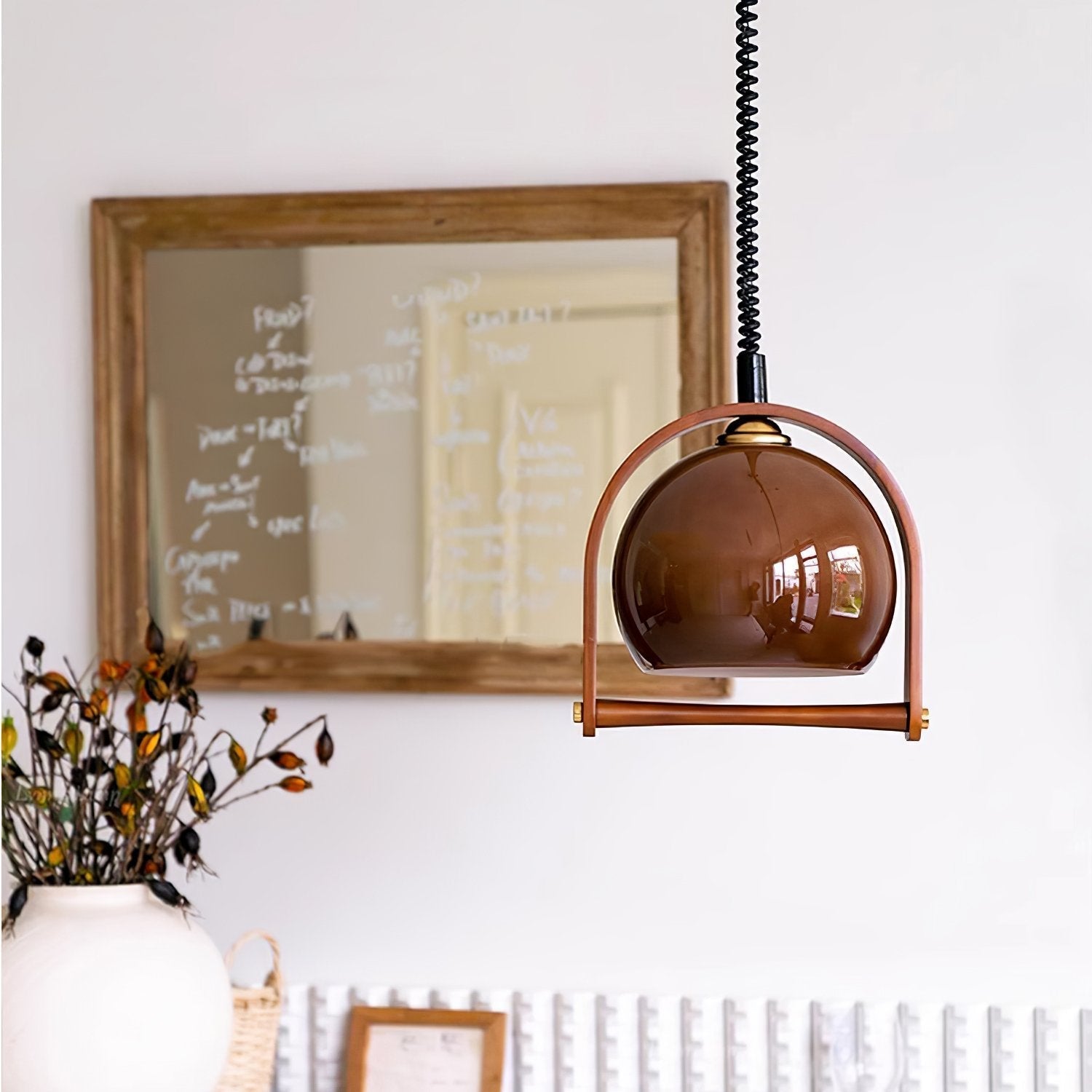 modern-vintage-glass-globe-pendant-lamp-with-adjustable-height-and-transparent-brown-shade