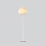 Modern Lantern Knit Floor Lamp with Dimmable LED Geometric Fabric Shades and Three Color Temperatures