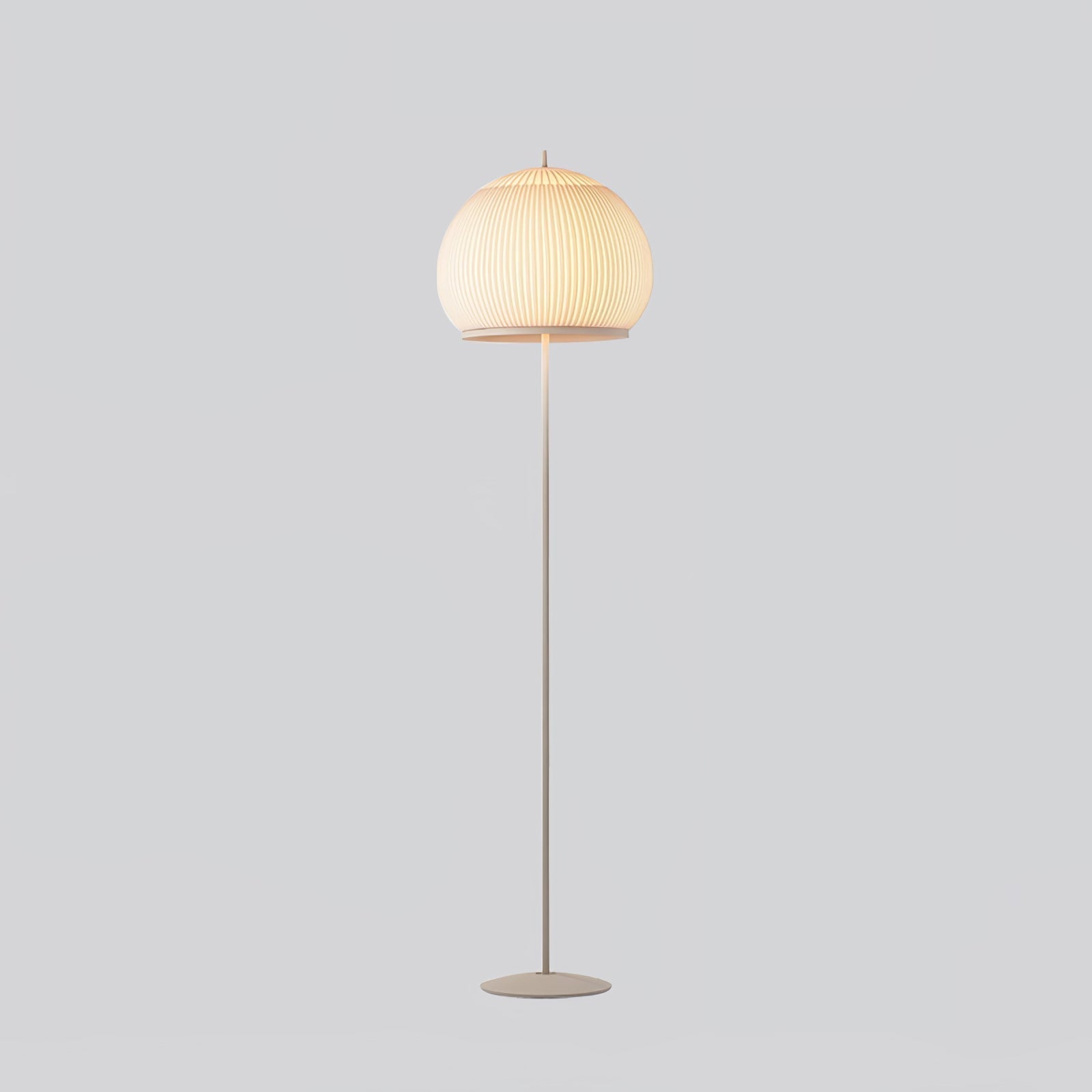 Modern Lantern Knit Floor Lamp with Dimmable LED Geometric Fabric Shades and Three Color Temperatures
