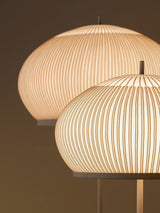 Modern Lantern Knit Floor Lamp with Dimmable LED Geometric Fabric Shades and Three Color Temperatures