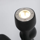 Modern Kong Figurative Monkey Floor Lamp with Adjustable Arm and Matte Black Finish