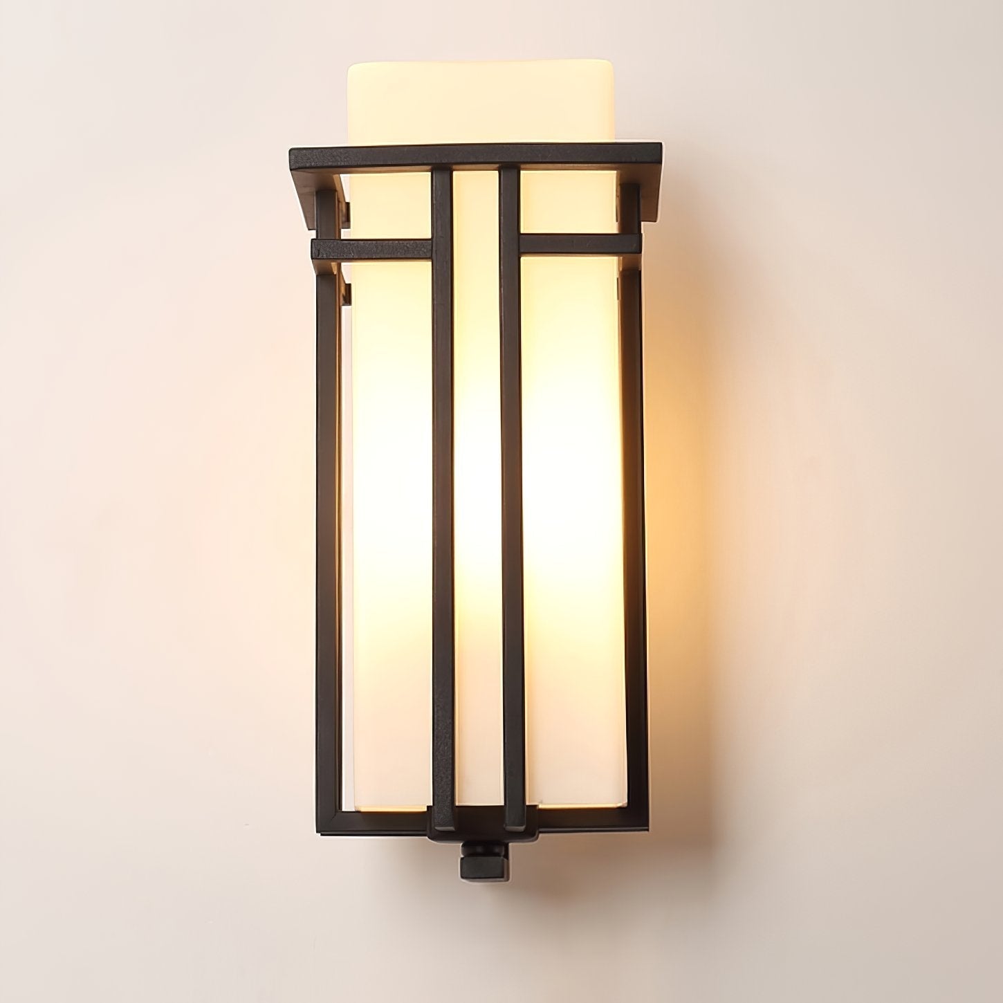 modern-black-outdoor-wall-light-sconce-waterproof-ip65-iron-glass-garden-porch-lamp
