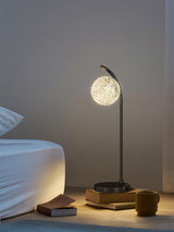 Modern Crystal Dandelion Bedside Table Lamp for Elegant Bedroom Decor