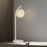 Modern Crystal Dandelion Bedside Table Lamp for Elegant Bedroom Decor