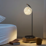 Modern Crystal Dandelion Bedside Table Lamp for Elegant Bedroom Decor