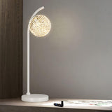 Modern Crystal Dandelion Bedside Table Lamp for Elegant Bedroom Decor