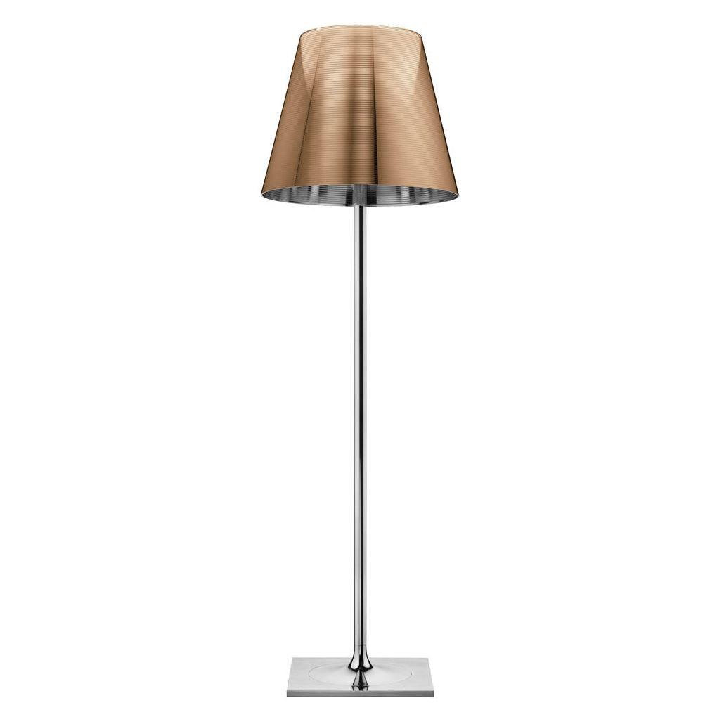 Modern Chrome Prism Floor Lamp with Acrylic Diffuser and Polished Finish