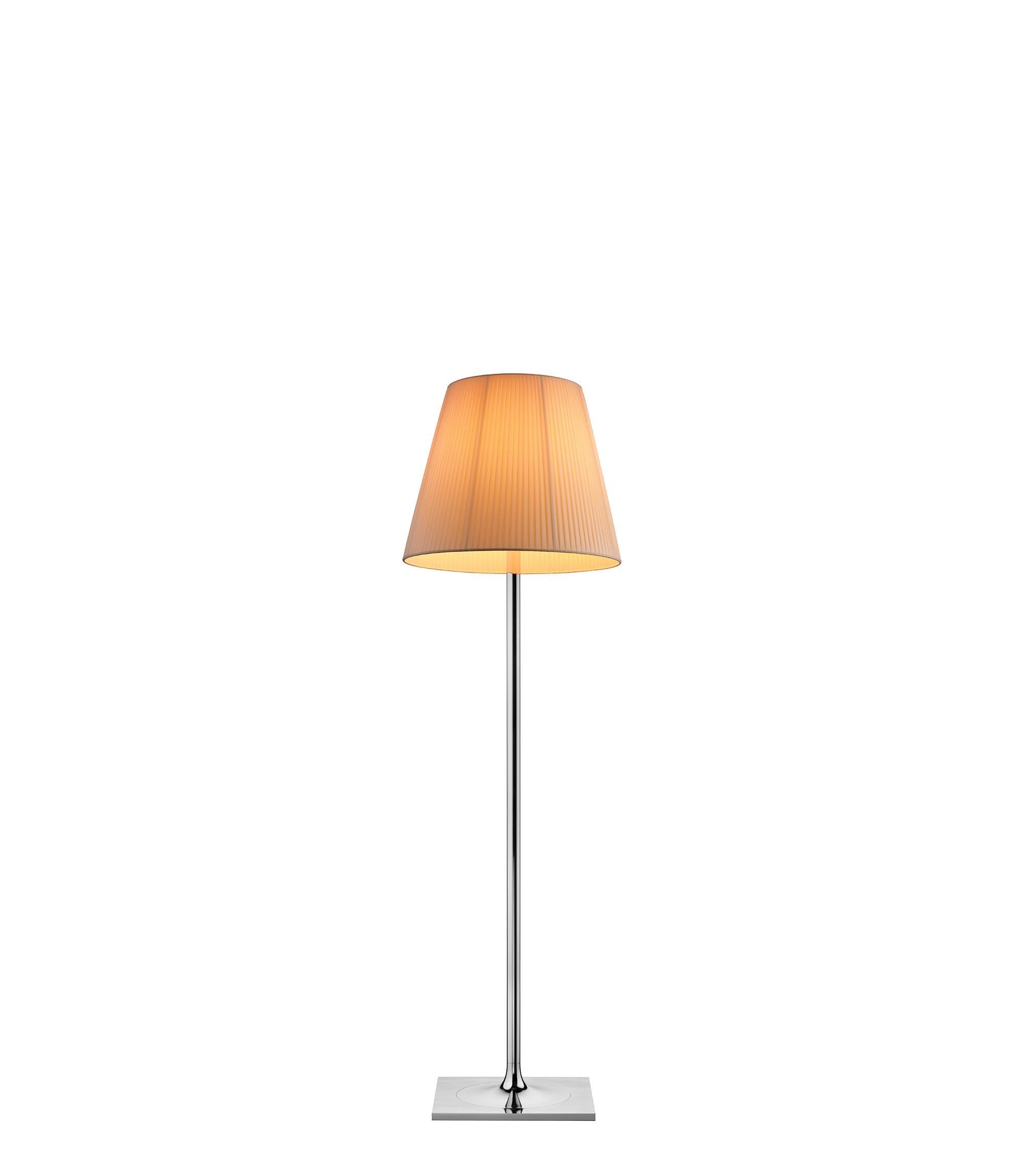 Modern Chrome Prism Floor Lamp with Acrylic Diffuser and Polished Finish