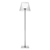 Modern Chrome Prism Floor Lamp with Acrylic Diffuser and Polished Finish