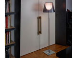 Modern Chrome Prism Floor Lamp with Acrylic Diffuser and Polished Finish