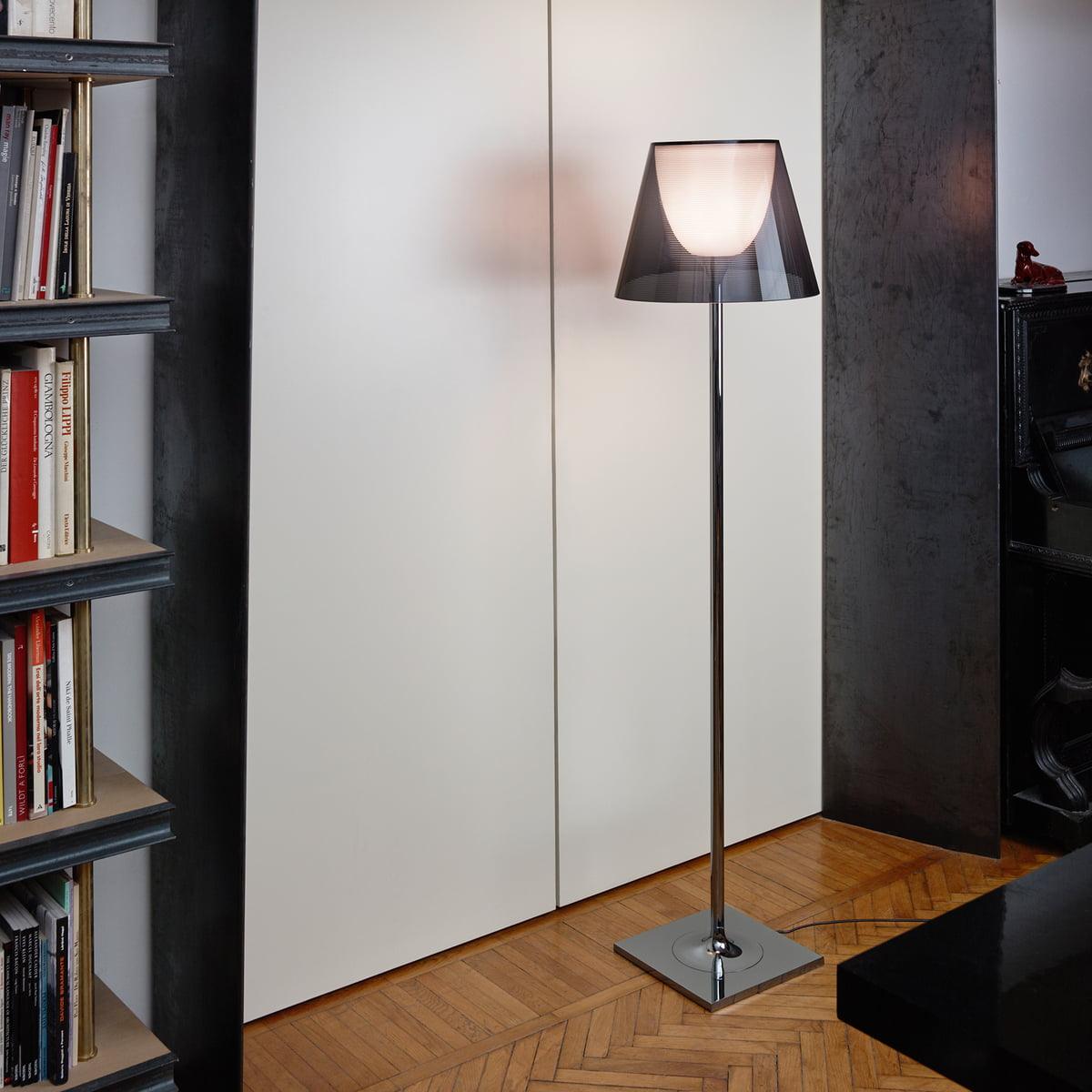Modern Chrome Prism Floor Lamp with Acrylic Diffuser and Polished Finish