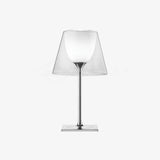 Modern Chrome Prism Table Lamp with Dual Diffuser and Polished Aluminum Base