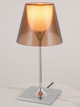 Modern Chrome Prism Table Lamp with Dual Diffuser and Polished Aluminum Base