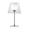 Modern Chrome Prism Table Lamp with Dual Diffuser and Polished Aluminum Base