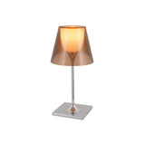 Modern Chrome Prism Table Lamp with Dual Diffuser and Polished Aluminum Base